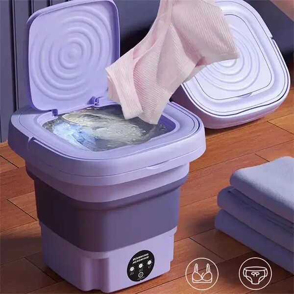 Electric portable mini washing machine