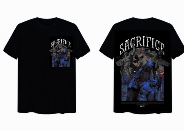 T-shirt graphique 'Sacrifice'