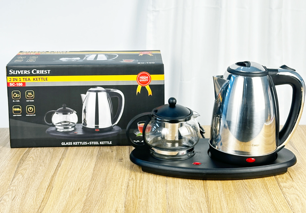 Bouilloire Électrique 2-en-1