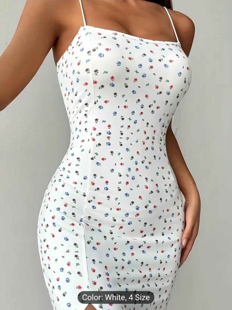 Stunning Floral Print Long Sleeve Dress