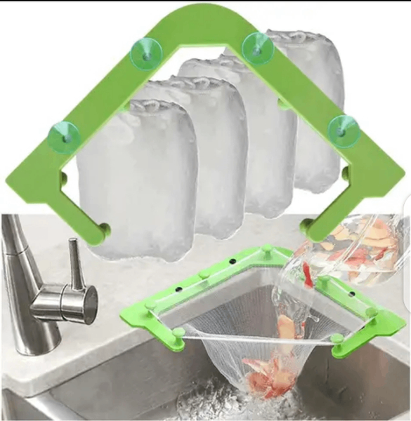 Kitchen sink strainer with net