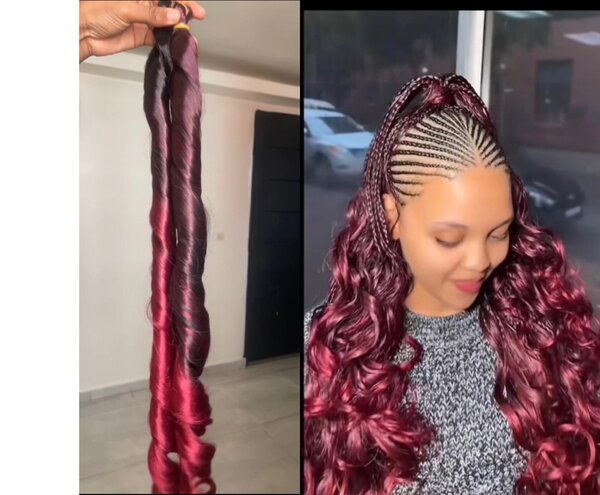 Extensions de cheveux bouclés