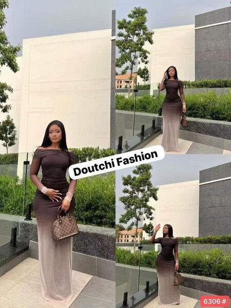 Robe longue ombrée élégante