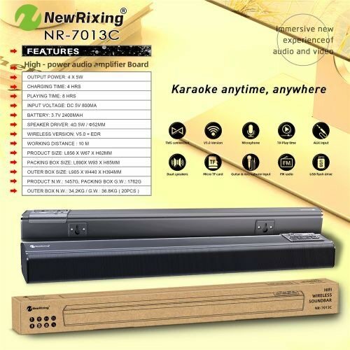 Soundbar Bluetooth Speaker - 20W - Black