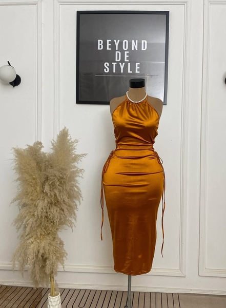  SASSY LACE SIDE KNEE LENGTH DRESS. 