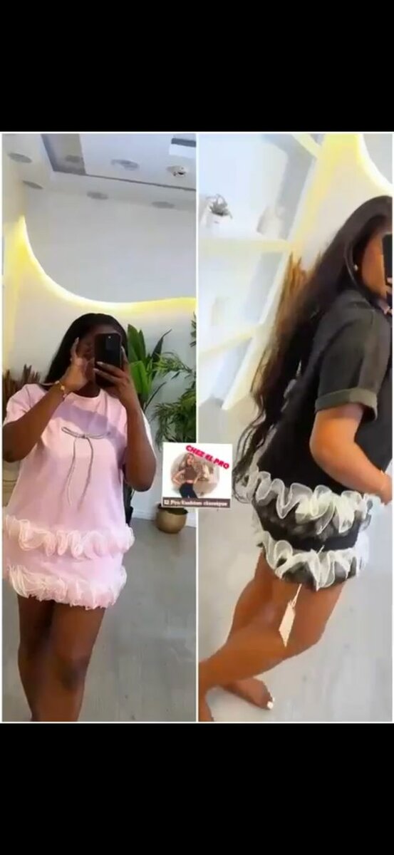 Robe T-shirt élégante femme