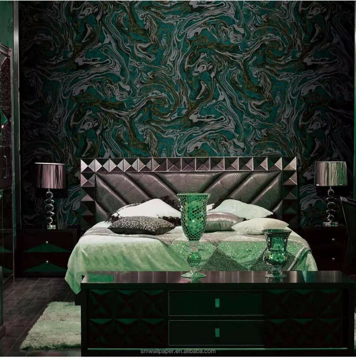 Papier peint géométrique élégant