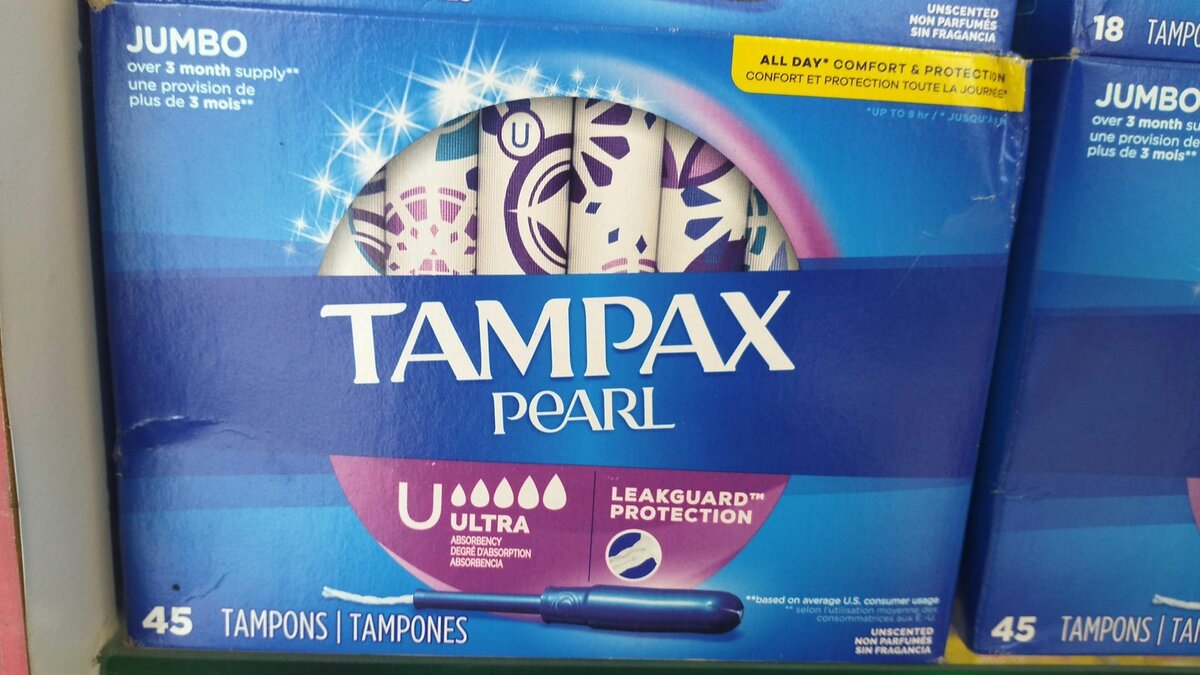 Tampax pearl all types