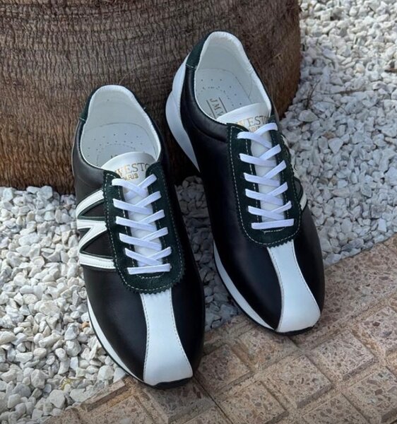 Sneakers en cuir élégant