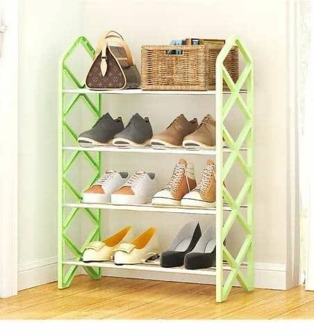 Étagère de chaussure pour enfant vert