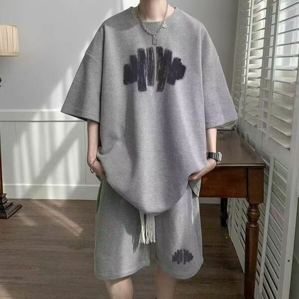 Ensemble décontracté gris tendance