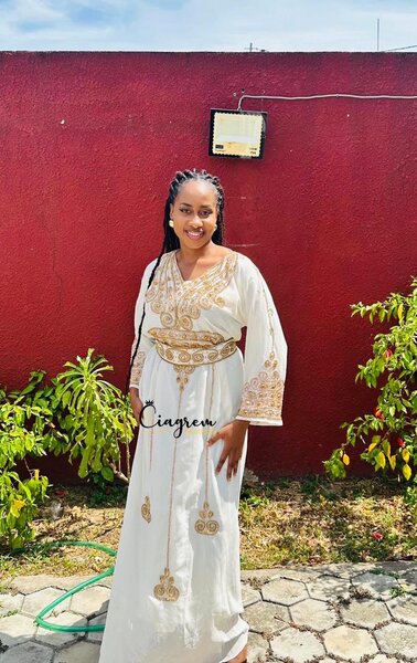 Robe longue marocaine élégante