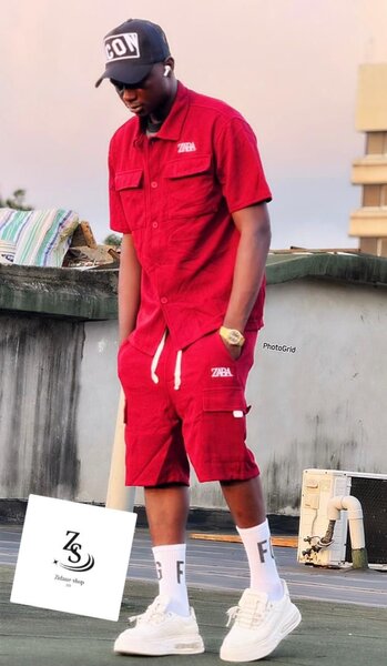 Ensemble rouge décontracté