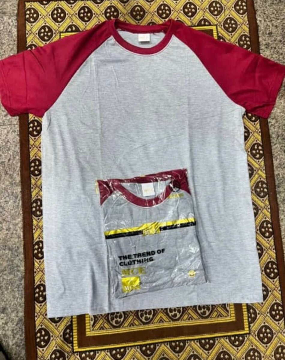 T-shirt contrastée pour hommes