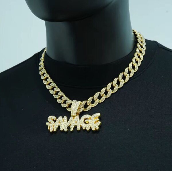 Collier "Savage" doré 