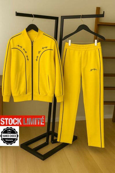 Ensemble de jogging jaune vif