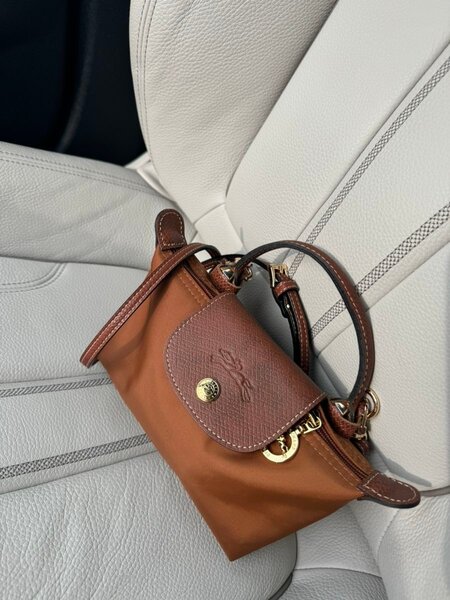 Sac à main en cuir marron