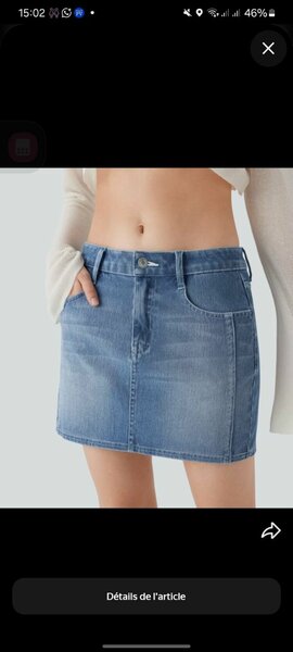 Jupe en Jean Élégante Femme