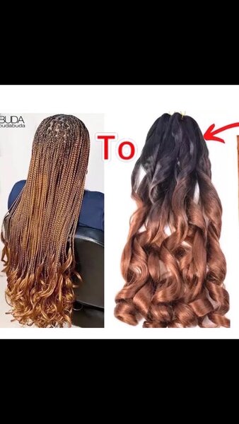 Outre braid , French curl braid and etc