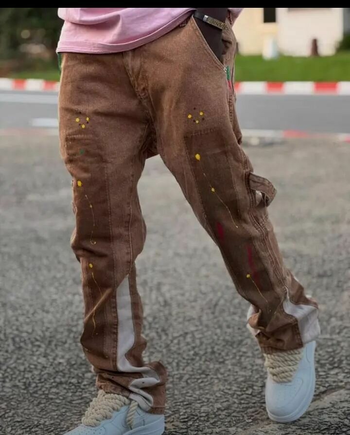 Pantalons casual imprimés urbains