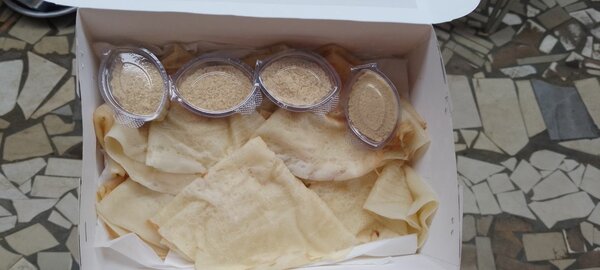 Crêpes fraîches en boîte