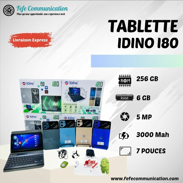 Tablette iDino i80 - 256GB - 6GB Ram