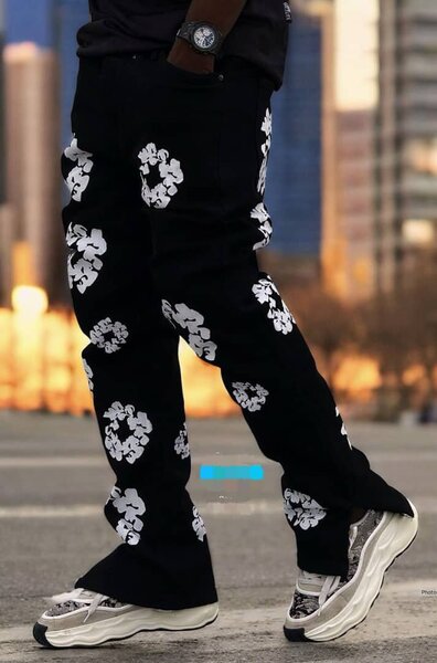 Pantalon streetwear imprimé floral