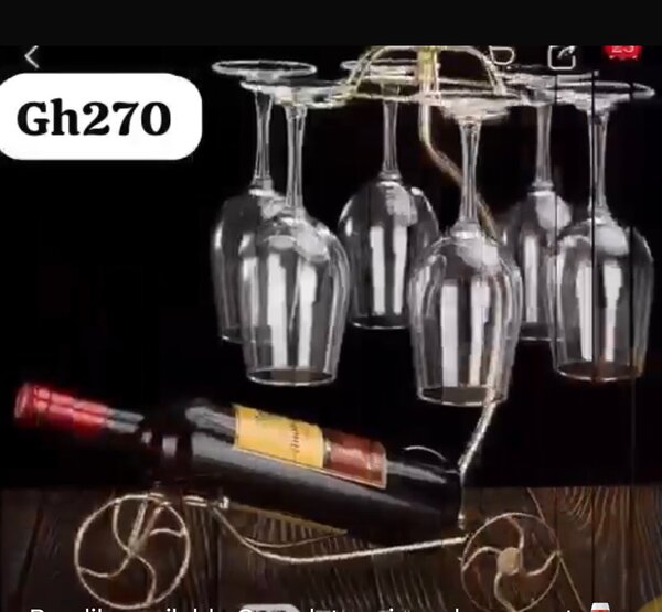 Complete set Wine glasses with stand.