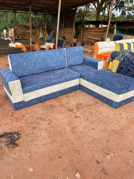 Canapé d'angle moderne en tissu