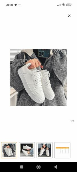 Baskets blanches unisexes