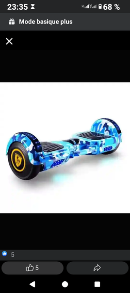 Hoverboard bleu ou multicolore
