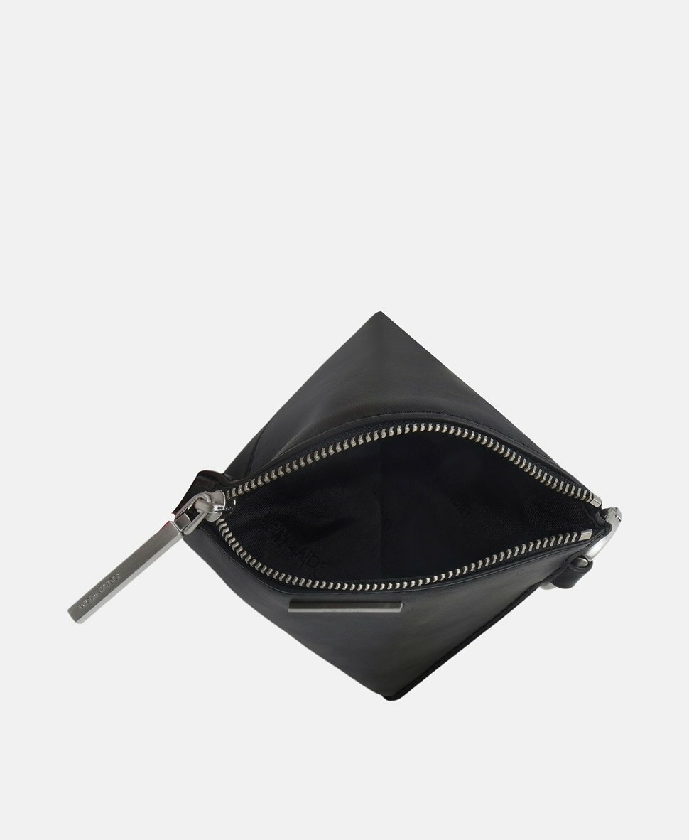 Calvin K Triangl Leather Pouch