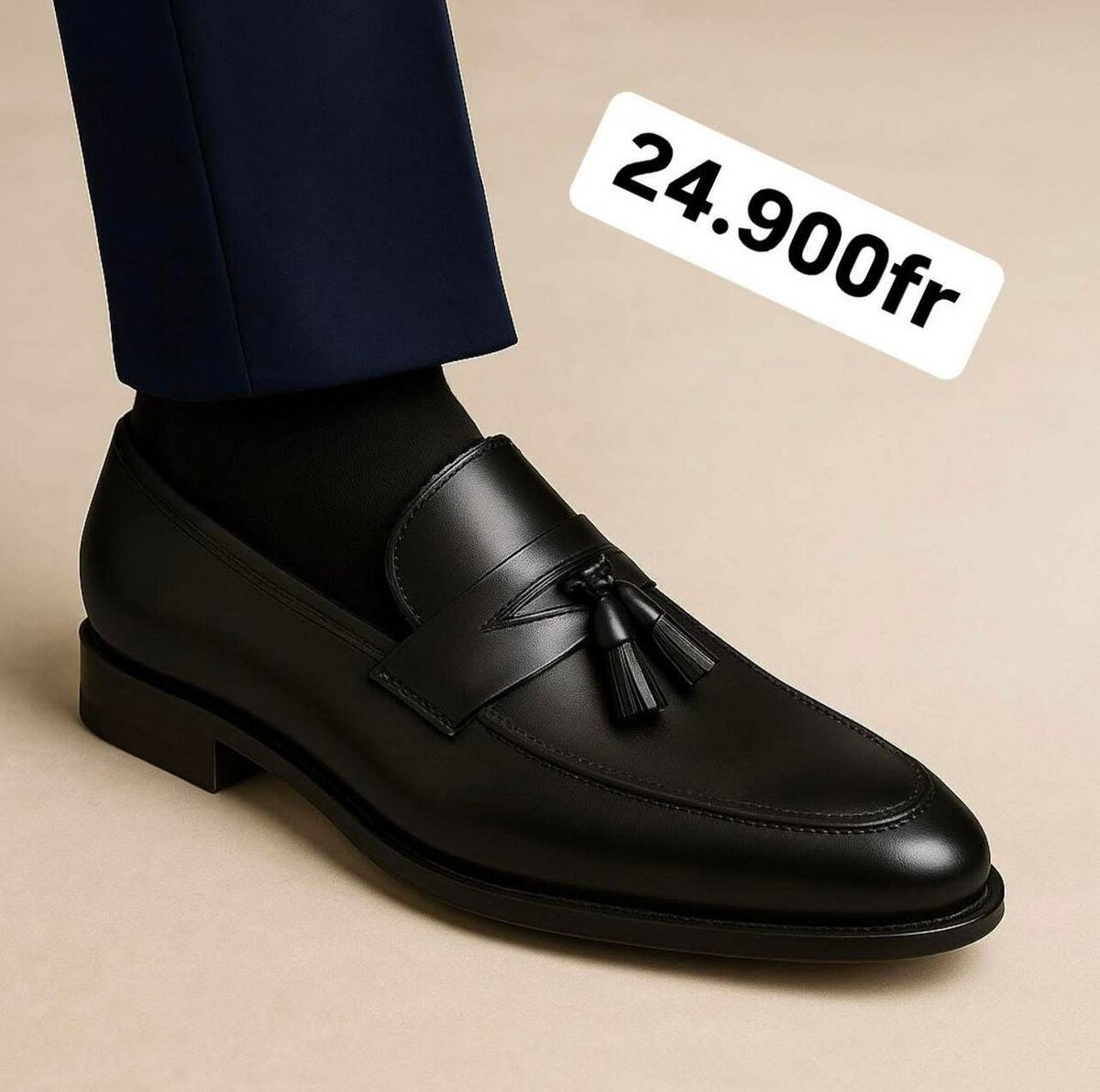 Chaussures habillées en cuir noir