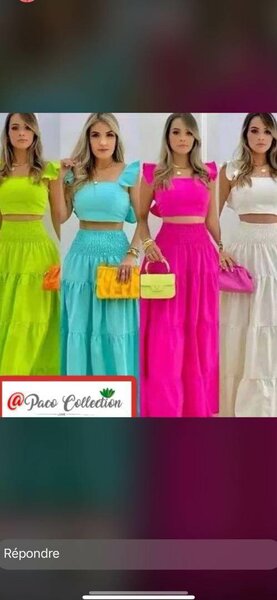 Ladies skirt and top available