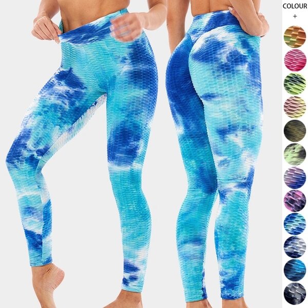 Honey comb Tie-Dye high waist legging
