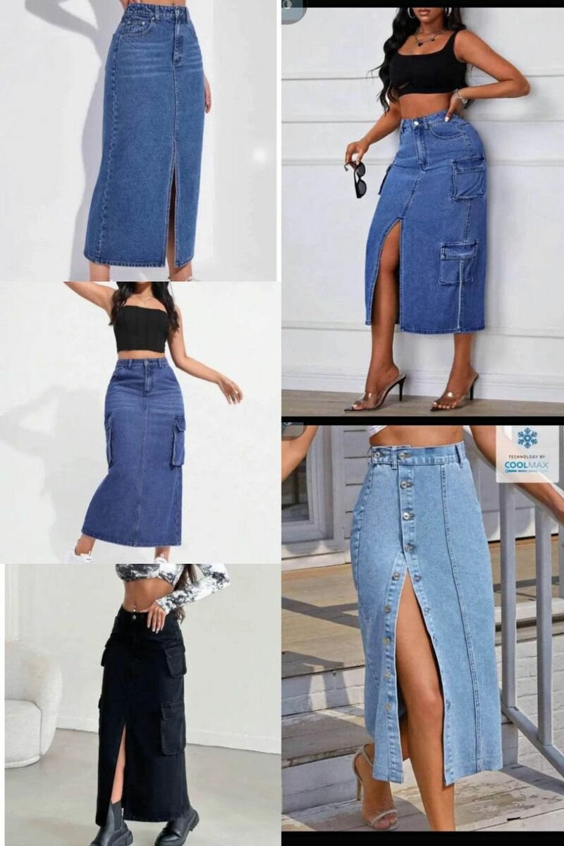 Jupes Longues en Jean Élégantes