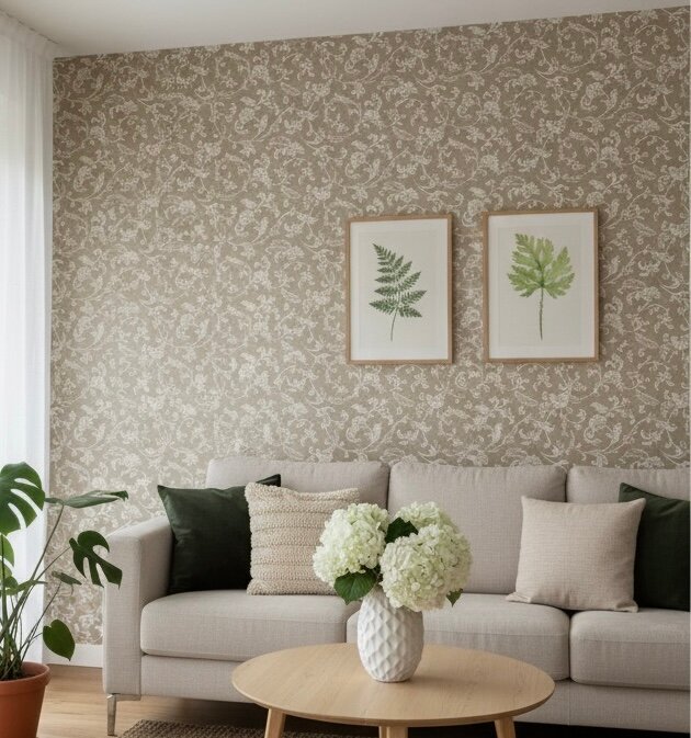 papier peint Motif floral