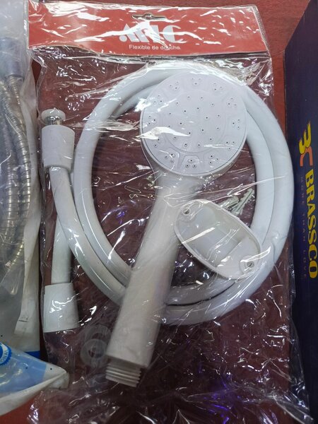 White Handheld Shower Head