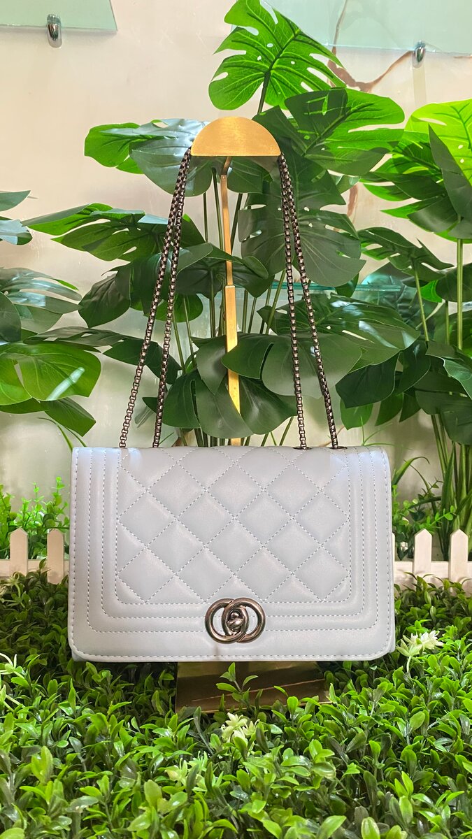 Sac à main chic blanc