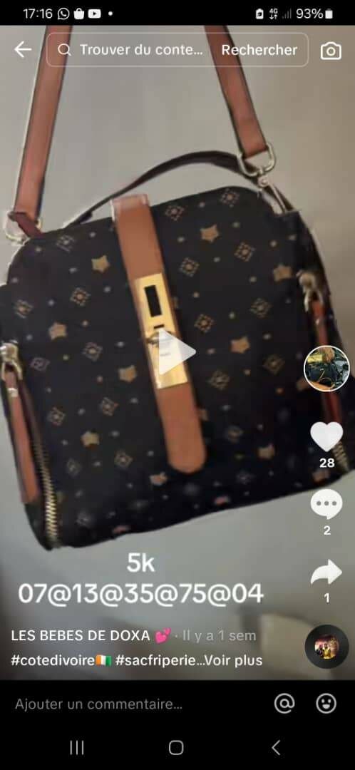 Sac à bandoulière élégant