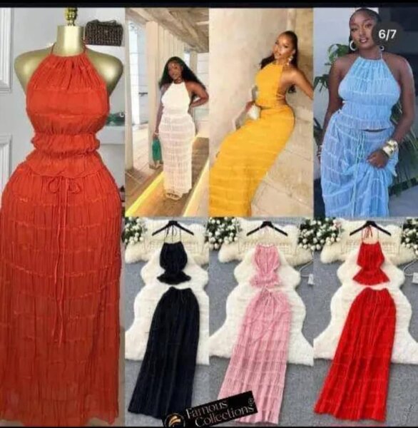 Robe d'été plissée élégante