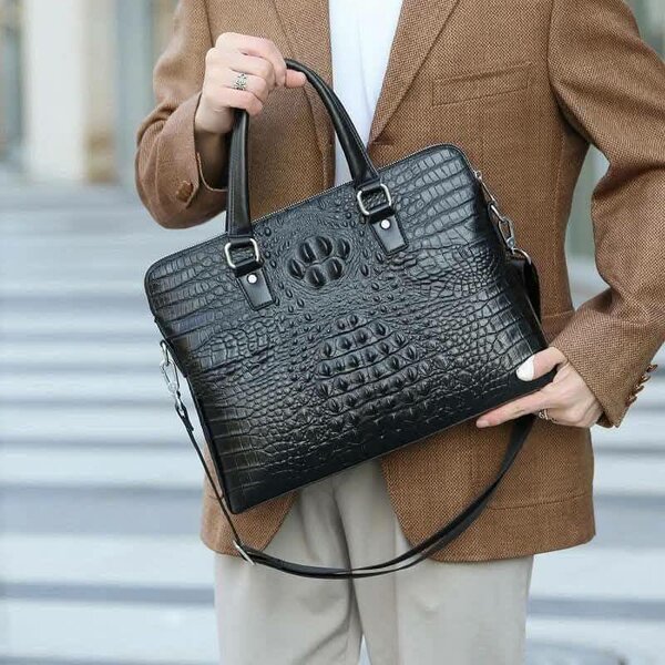 Sacoche en cuir élégante homme