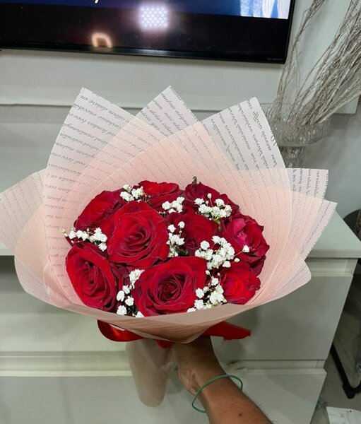 Bouquet de roses rouges élégantes