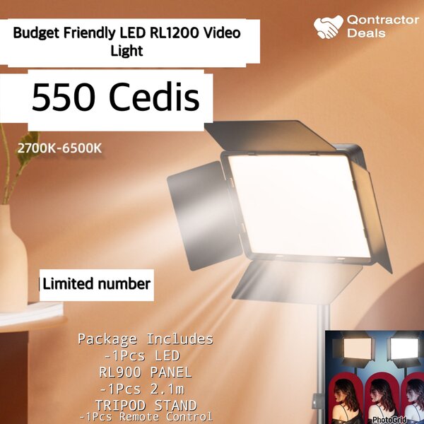 Qontractor Deals RL1200 Budget Friend Studio Light