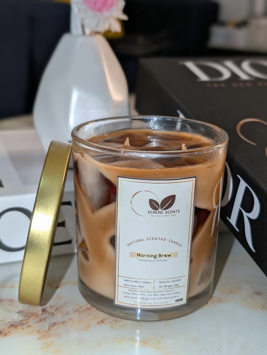 HANDMADE SCENTED CANDLE (MORNING BREW) (300g)