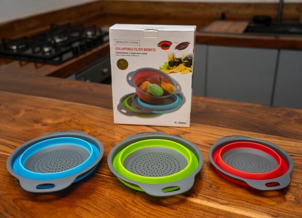 Passoires pliables colorées