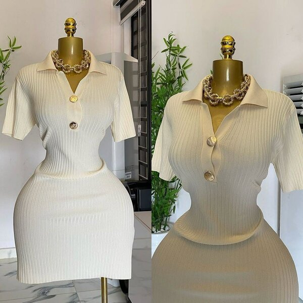 Robe élégante en tricot