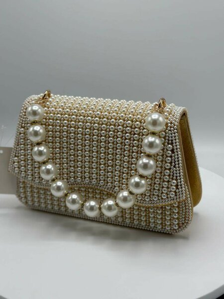 Beaded Design Handbag/Clutch