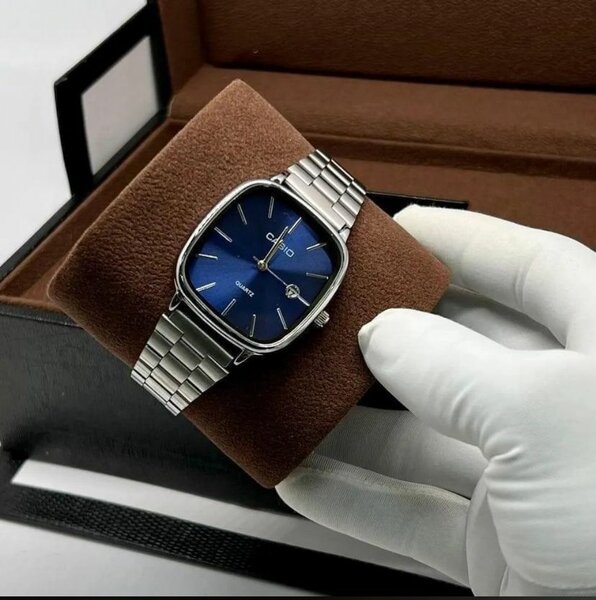 Montre Homme Casio Bleu Élégante