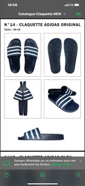 Claquettes Adidas originales